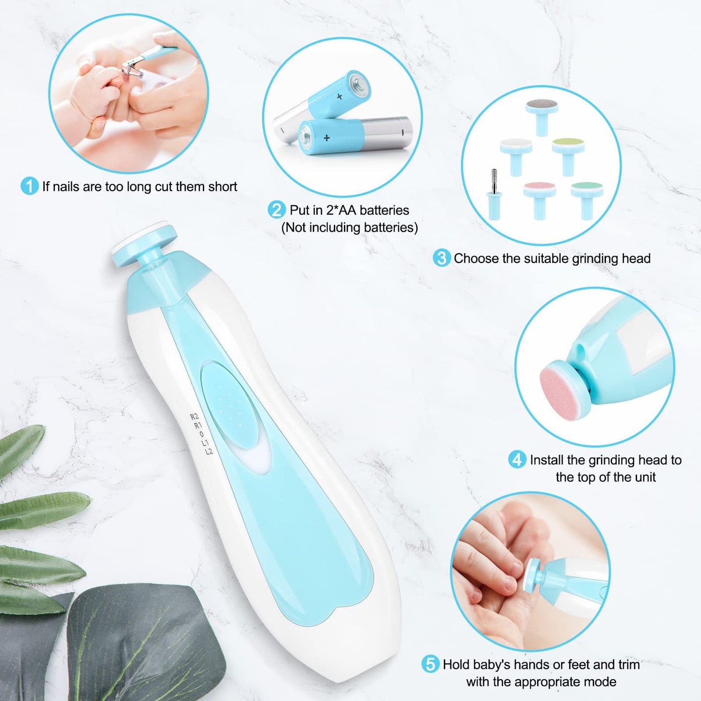 6 in 1 Baby Nail Trimmer